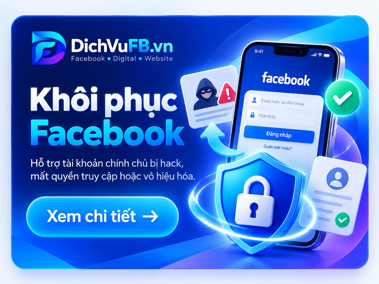 Khôi phục Facebook